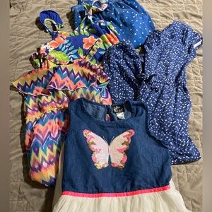 Lot of 5 summer dresses and rompers EUC!